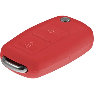 Produktbild von PhoneNatic Silikon Schlüssel Hülle kompatibel mit der KFZ Zubehör Silikonhüllen 2-Tasten Fernbedienung in rot  2-Key
