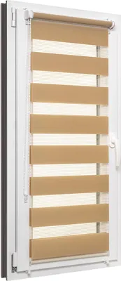 Produktbild von Doppelrollo Tag und Nacht 40x150 cm, Farbe Beige, Klemmfix ohne Bohren
