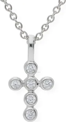 Produktbild von JuwelmaLux Kreuz-Anhänger aus 925er Silber mit Zirkonia JL20-02-0159