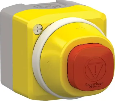 Produktbild von APC Schneider Schneider Electric Not-Aus/Not-Halt 2 LEDs ws/rt 24V1S1Ö XALK84W3BE