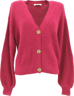Produktbild von 31894 Garcia, , Damen Strickjacke, Mittelstrick, cherry pink, S