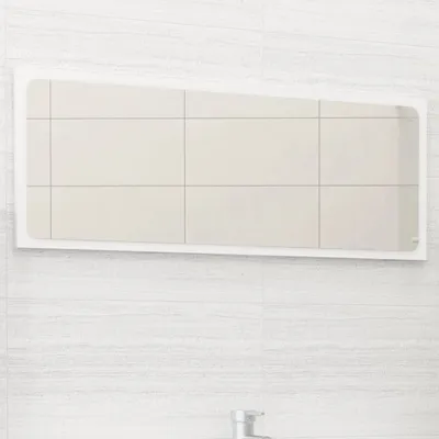 Produktbild von BEI CLORIS Badspiegel Weiß 90x1,5x37 cm Holzwerkstoff - Spiegelschränke Neu7848260 1parcel