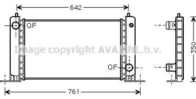 Produktbild von PRASCO FTA2243 Kühler Wasserkühler Motorkühler für FIAT STILO (192) STILO Multi Wagon (192) Stilo Kasten / Kombi (192)