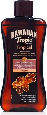 Produktbild von Hawaiian Tropic Tropical Tanning Oil Dark, Öl, Körper, 200 ml, Frauen, Tropisch, "Ethylhexyl Palmitate, Paraffinum Liquidum, Diisopropyl Adipate, Isopropyl Myristate, Silica,...