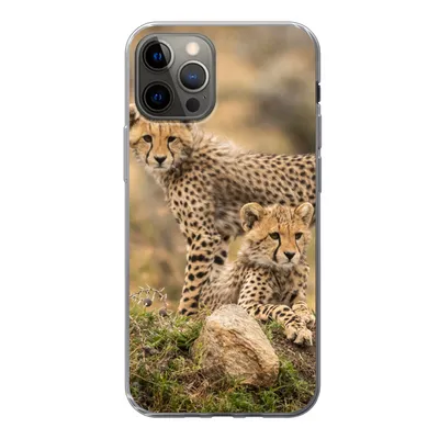 Produktbild von MuchoWow® Handyhülle Schutzhülle Hülle für iPhone 13 Pro Leopard - Jungtier - Natur Silikon Softcase Handy Hülle - Handy-Tasche