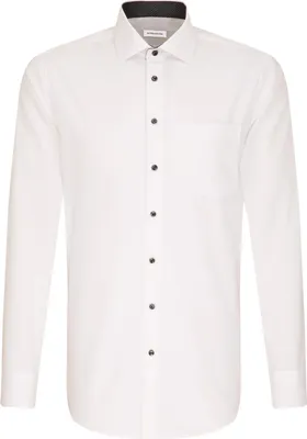 Image de Seidensticker Chemise Homme Poplin Regular Fit Manches Longues
