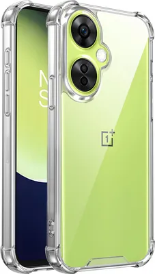 Produktbild von Transparent Hülle für OnePlus Nord CE3, Hybrid Klar Rückseite TPU Bumper Stoßfeste Handyhülle