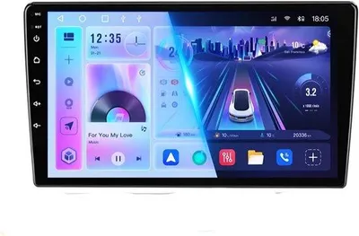 Obrázek produktu pro 9palcové autorádio s Android Auto, 4 GB, 64 GB, Bluetooth, WiFi, černé