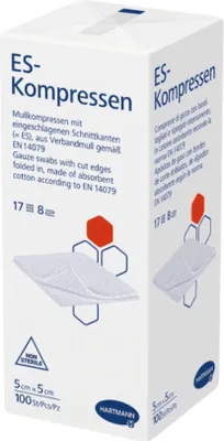 Produktbild von Hartmann ES-Kompressen verschiedene Größen, unsteril - 5 x 5 cm | Packung (100 Stück) - 4049500973595
