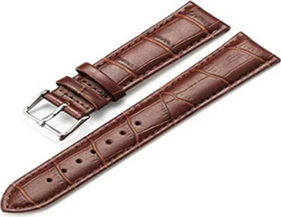 Produktbild von Herren Damen Vintage Luxus Kunstleder verstellbares Uhrenarmband mit Schnalle-Braun,20mm