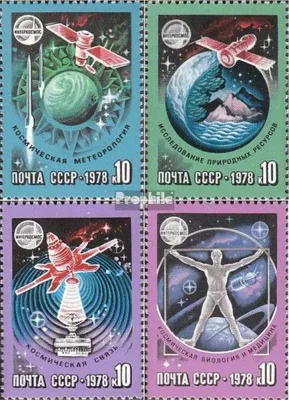 Produktbild von Briefmarken Sowjetunion 1978 Mi 4730-4733 (kompl.Ausg.) postfrisch Interkosmosprogramm