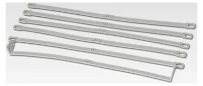 Produktbild von Set aus 4 Fahnenschlingen aus Kunststoff mit 1 Fahnenstrafferband für Masten bis 100 mm Durchmesser