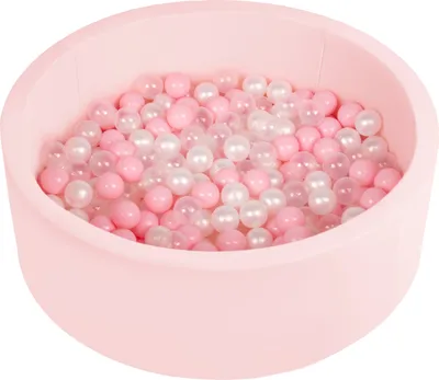 Produktbild von Selonis Bällebad mit Bunten Bälle Rund 90x30cm mit 200 Bälle ∅6cm - Babyspielzeug Bällebäder Baby zimmer Bällepool Für Kinder 8 monate - Rosa