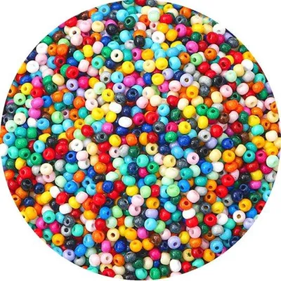 Immagine prodotto di 5000 perline di vetro da 3 mm da infilare, perline colorate 12/0 (rocailles) per bracciali, collane, orecchini e portachiavi