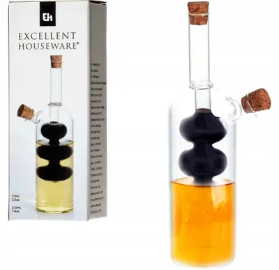Produktbild von Excellent Houseware 2-in-1 Spender für Öl und Essig Glas