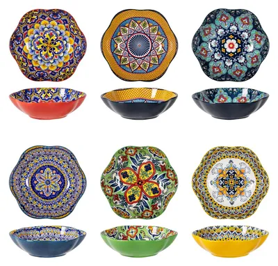 Obrázek produktu pro Víceúčelová porcelánová mísa na salát, sada 6 kusů (590 ml)