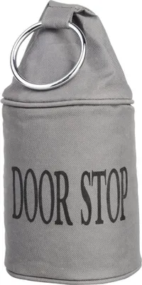 Produktbild von Canvas Turstopper grau mit Ring - H15 cm - Turstopper - Turstopper 2,7 kg