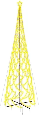 Obrázok produktu pre vidaXL LED vianočný stromček v tvare kužeľa teplá biela 3000 LED 230x800 cm