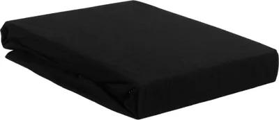 Produktbild von Beddinghouse Jersey Spannbettlaken für Topper bis 10cm Höhe Farbe Schwarz Größe 160x200/220x10cm