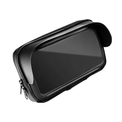 Obrázok produktu pre Držiak na motorku / skúter s vodotesným uzáverom a strieškou 5,5" - 6,3"