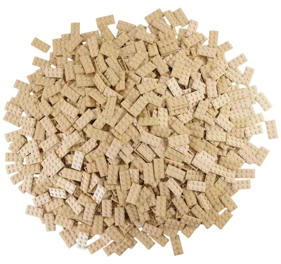 Produktbild von LEGO® 2x4 Platten Bauplatten Beige - 3020 NEU! Menge 100x