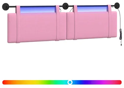 Immagine prodotto di vidaXL Testiera sospesa in tessuto rosa