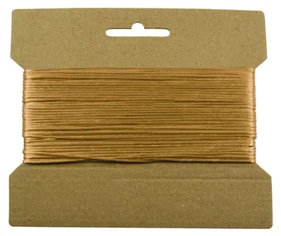 25m Satinschnur Flechtschnur Satinkordel Kumihimo, 1 o. 2mm Durchmesser Farbwahl gold