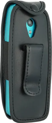 Produktbild von caseroxx Ledertasche mit Gürtelclip kompatibel mit Nokia 3210 (2024) aus Echtleder, Tasche mit Gürtelclip und Sichtfenster