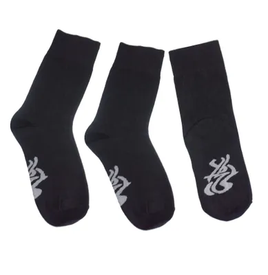 Produktbild von Herren Business Socken 3-er Pack aus Baumwolle Graffiti Schwarz Größe 39-42