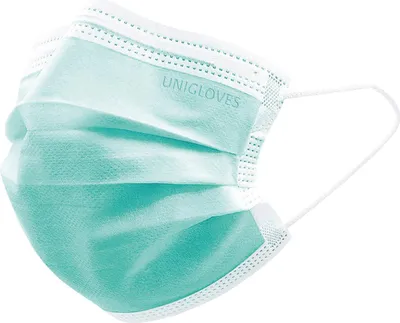 Image de Masques de protection Profil Plus sans latex, vert, 50 pièces