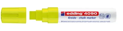 Produktbild von Edding 4090 Kreidemarker Neongelb, Keilspitze 4-15 mm, Gelb, Meißel, 1 Stück(e)