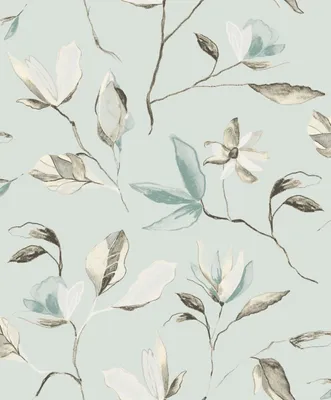 Zdjęcie produktu dla Masureel Tapeta kwiaty zielonym - 632086 - 53 cm x 10.05 m