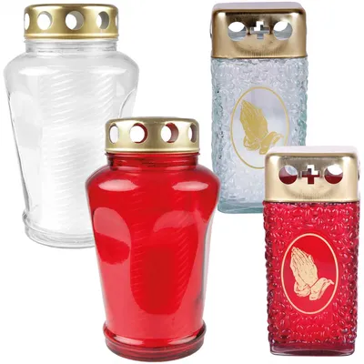 Image de Bougie funéraire mains / hexagone