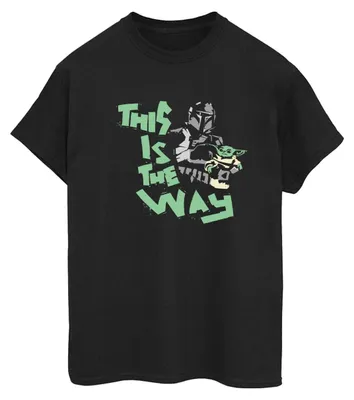 Produktbild von Star Wars - "The Mandalorian This Is The Way" T-Shirt für Damen BI45901 (XL) (Schwarz)