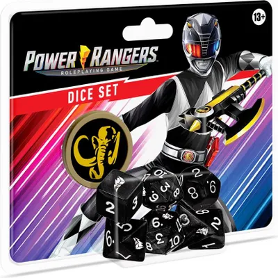 Image de Power Rangers RPG Dice Set Black - Jeu de dés - ENG Edition