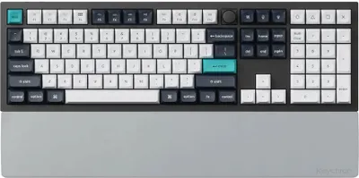 Immagine prodotto di Tastiera Keychron con poggiapolsi in silicone, ergonomica, grigia, compatibile con le tastiere K10 Pro / K10 Max/ Q6 / Q6 Pro / Q6 Max / V6 / V6 Max