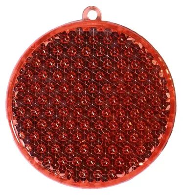 Produktbild von Reflektor "Rund" transparent-rot