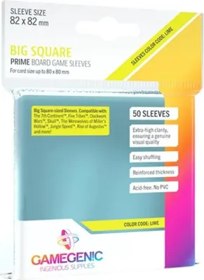 Image de Grandes pochettes carrées de protection pour cartes 82x82mm transparentes 50 pièces