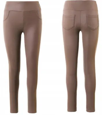 Immagine prodotto di Leggings da donna Moraj a vita alta in ecopelle RDL2500-004, beige, S