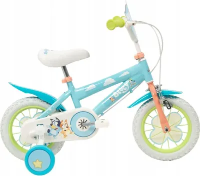 Productafbeelding van TOIMSA Bluey 12-inch kinderfiets, blauw en lichtgroen