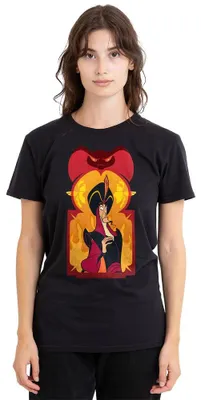 Zdjęcie produktu dla Koszulka damska Disney Aladdin, "Zły Czarodziej Jafar", czarna, rozmiar M