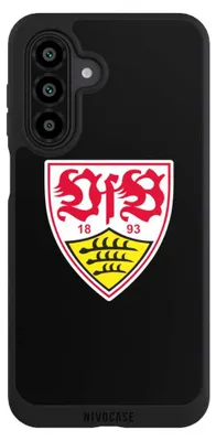 Produktbild von NIVOCASE Handyhülle für Samsung Galaxy A17 5G  Hülle NIVOpure Case Schwarz Offizielles Lizenzprodukt VfB Stuttgart Wappen