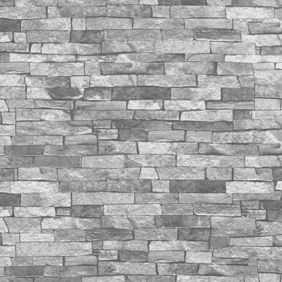 A seamless pattern of stacked stone or brickwork, rendered in shades of gray.