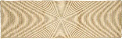 Produktbild von "Schlussverkauf" moderne Teppich - Wohnzimmer Teppich Natürlich und Weiß 60x250 cm Jute  C12554