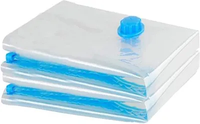 Produktbild von Famanu Jumbo Vakuum Aufbewahrungsbeutel 2er Set für Kleidung und Bettwäsche - platzsparend