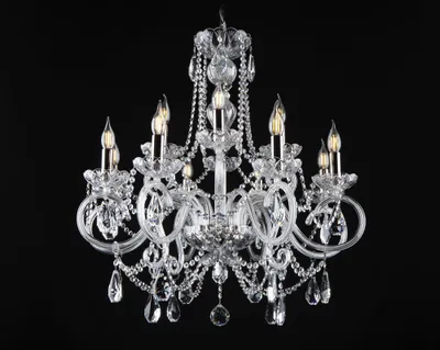 Productafbeelding van Kristallen kroonluchter, lustre, hanglamp, verlichtingsarmatuur, plafondlamp, Boheems design