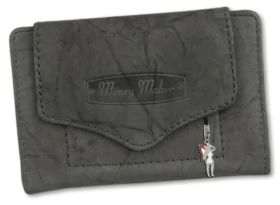 Image de Money Maker Portefeuille femme RFID Blocker gris cuir 9x3x13 D2OPJ700K