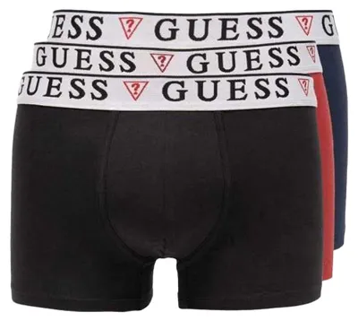 Immagine prodotto di Guess - Boxer da uomo (confezione da 3) NA114 (S) (blu navy/rosso)
