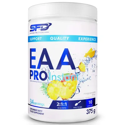 Produktbild von SFD EAA Pro Instant 375g Mango-Ananas Aminosäuren Regeneration Nahrungsergänzung Training