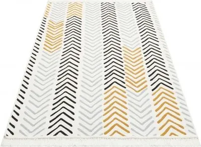 Produktbild von Kelim Arya 19 white/black (80x300 cm)